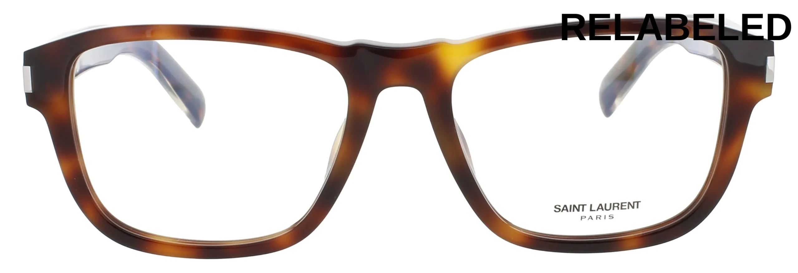 Saint Laurent SL-710 003 Eyeglasses Havana Crystal 54mm Men 2
