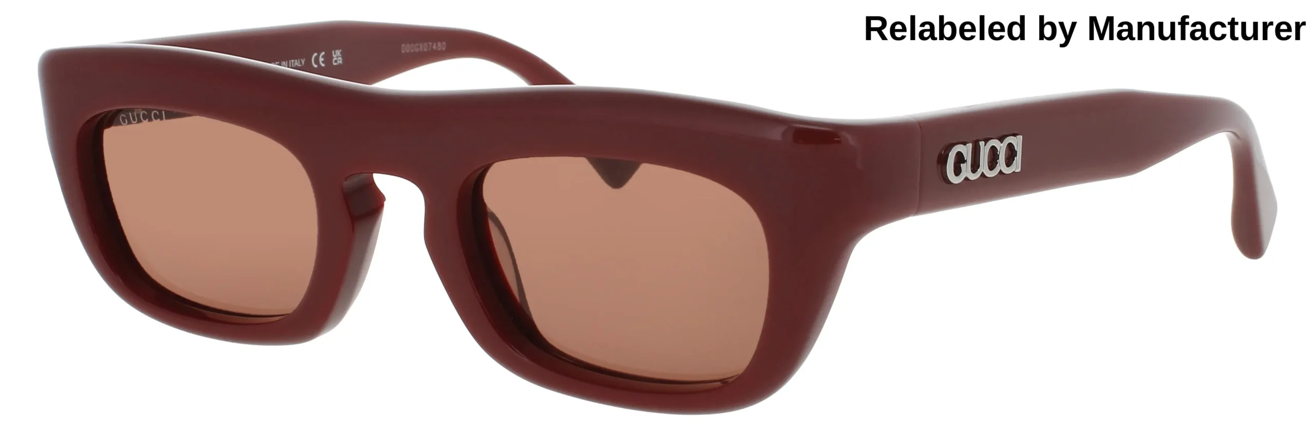 Gucci GG1777S 002 Sunglasses Burgundy 50mm Men