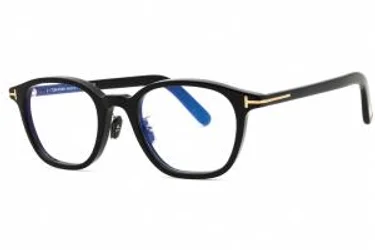 Tom Ford FT5858-D-B 001 Eyeglasses Shiny Black 49mm