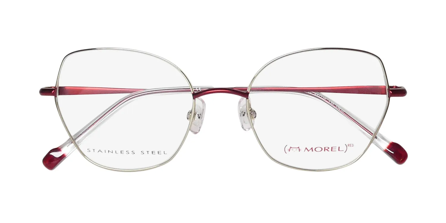 Morel Red Serena 90017c dr10 Eyeglasses Silver 49mm 2