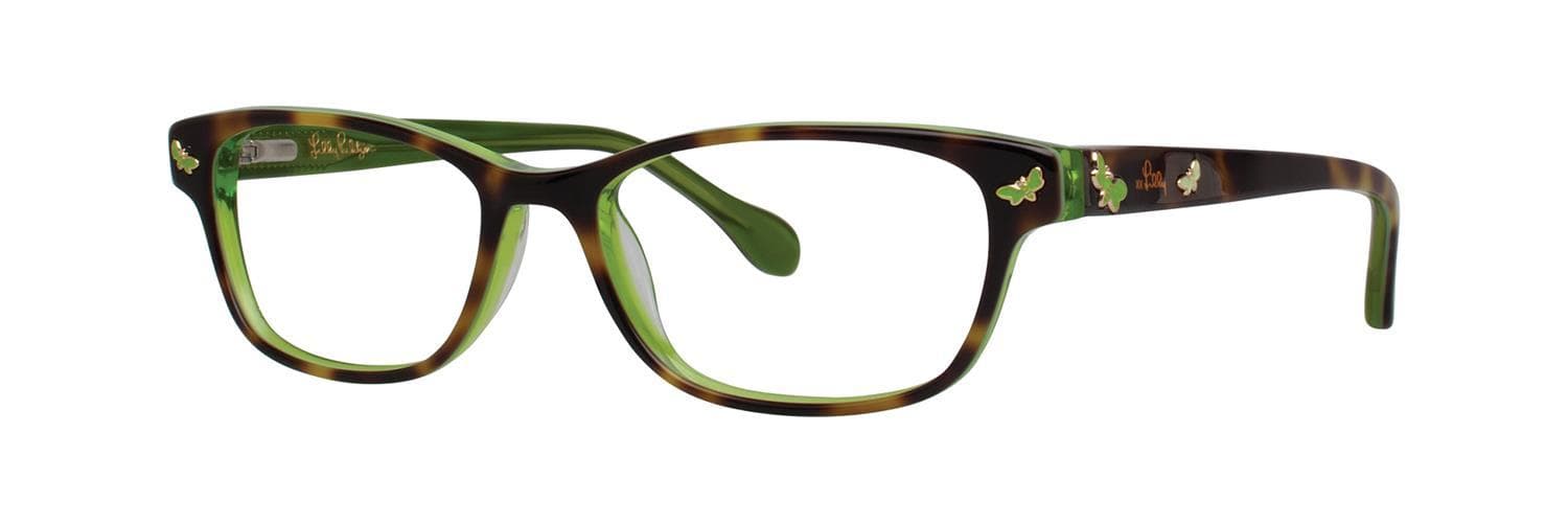 Lilly Pulitzer Sandrine Eyeglasses Tortoise Lime 46mm Kids