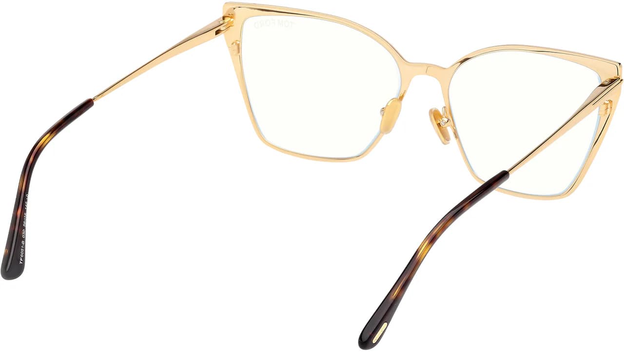 Tom Ford FT6051B 30 Eyeglasses Shiny Deep Gold 56mm Women 5