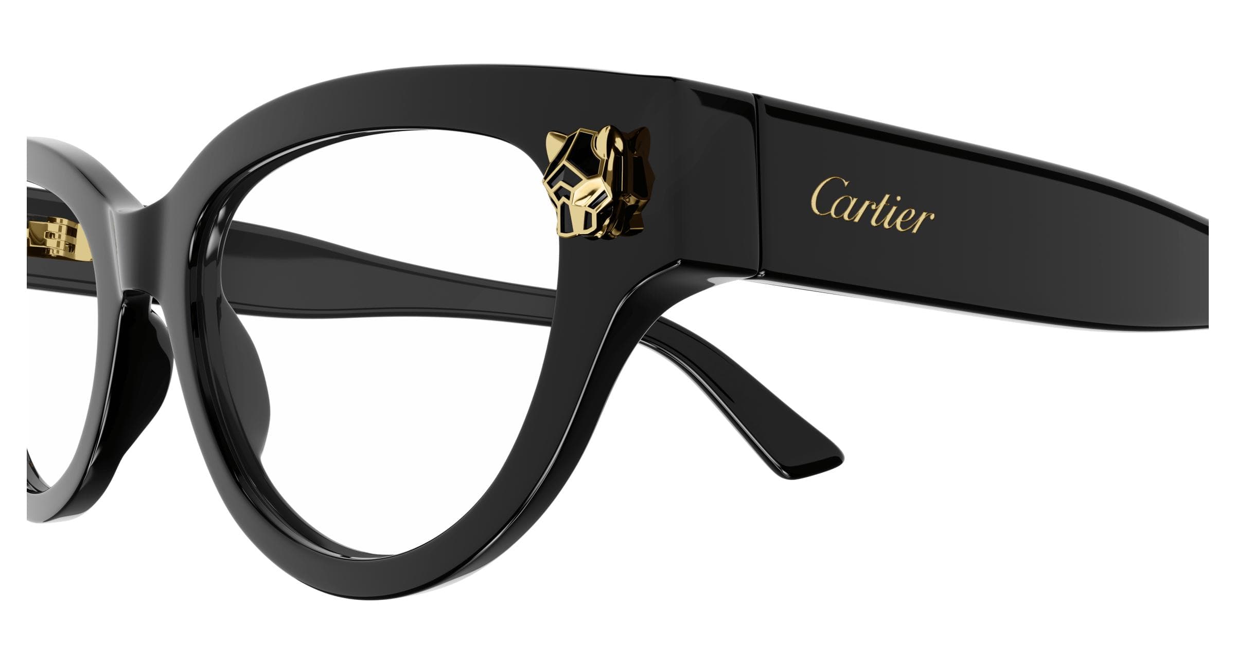 Cartier CT0372O 001 Eyeglasses Black 52mm Women 3