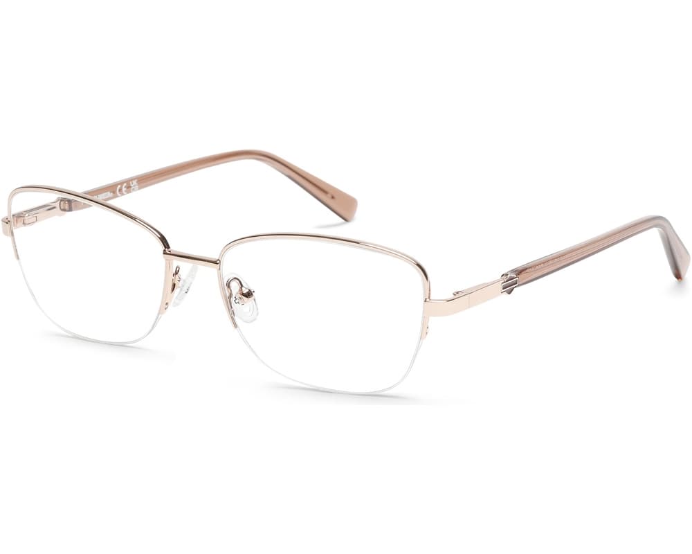 Harley Davidson HD0576 028 Eyeglasses Shiny Rose Gold 55mm Women