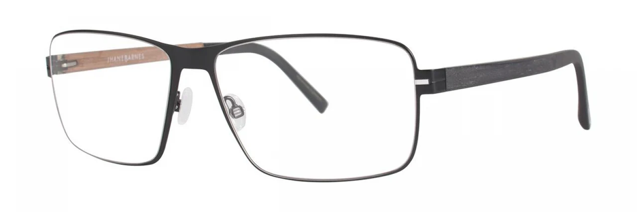 Jhane Barnes Quadrangle Eyeglasses Black 56mm Men