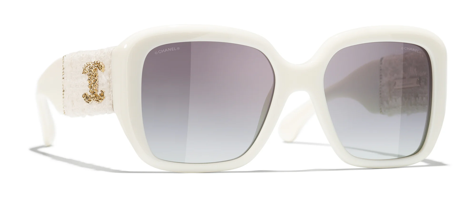 Chanel 5512-A c.1255/S6 Sunglasses White 140mm Unisex