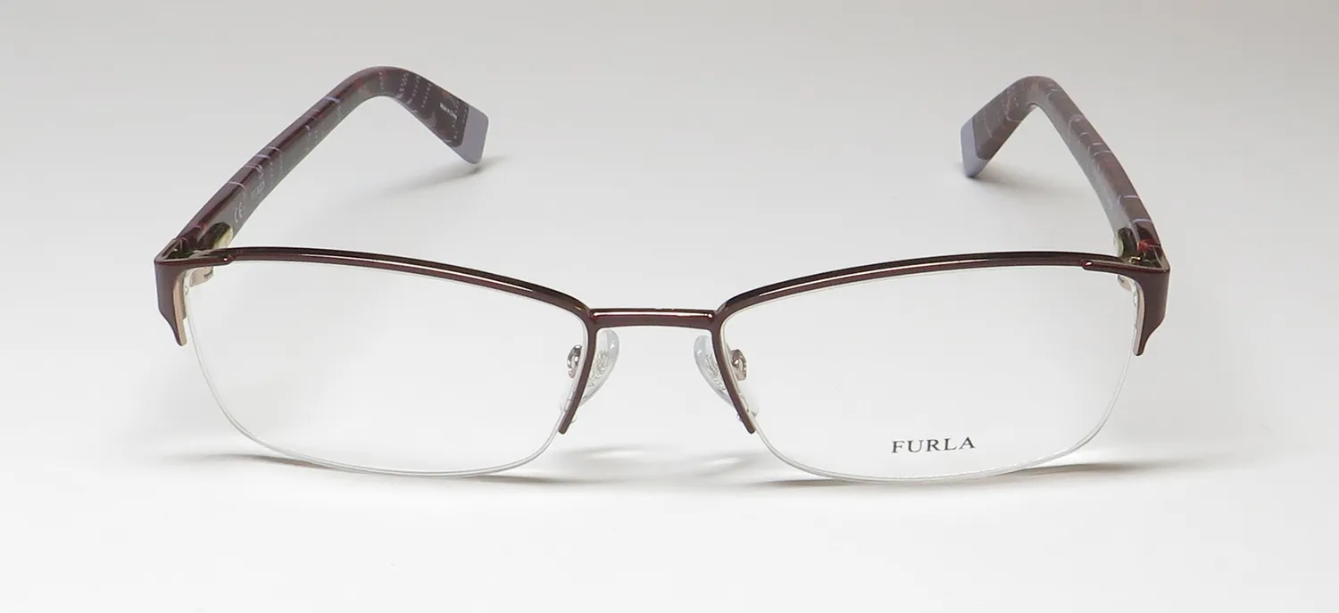 Furla Vfu078 0k99 Eyeglasses Red Gold 54mm 3