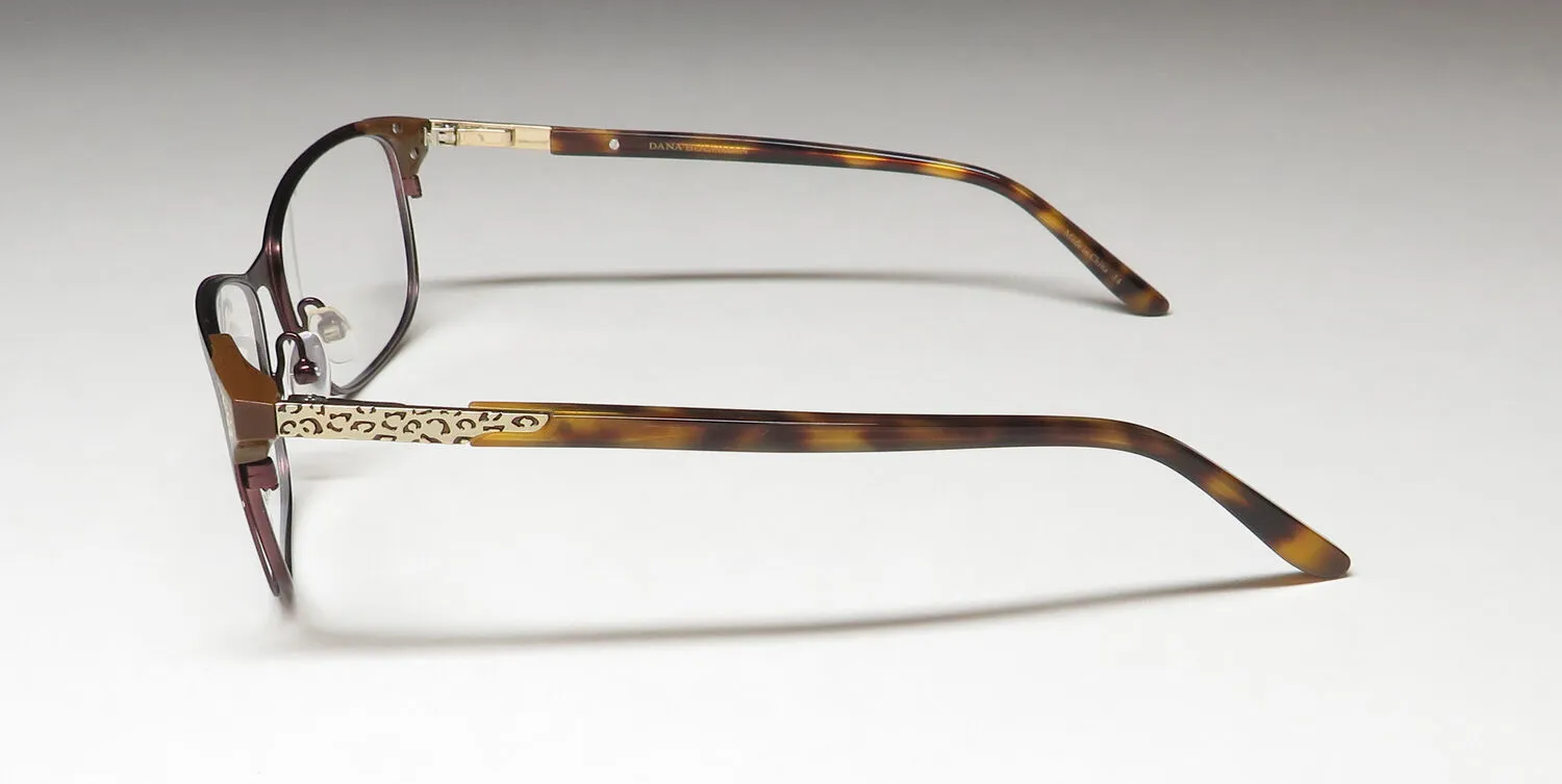 Dana Buchman Rose br Eyeglasses Brown 54mm 4
