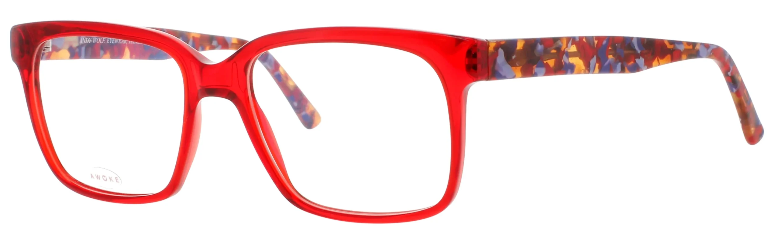Andy Wolf 4484 E Eyeglasses Red 53mm Unisex