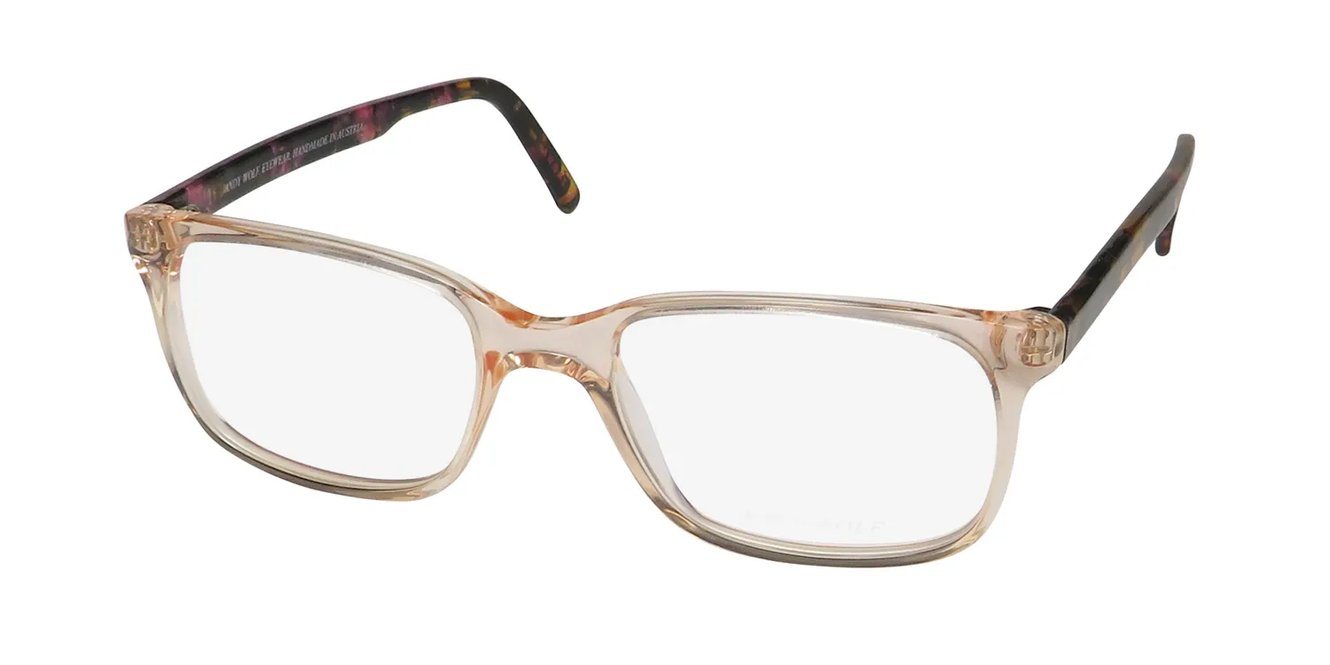 Andy Wolf 4492 g Eyeglasses Peach Crystal 51mm
