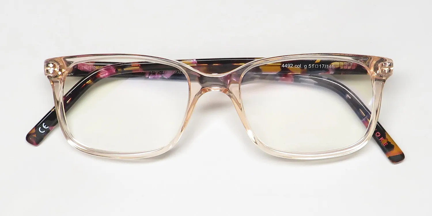 Andy Wolf 4492 g Eyeglasses Peach Crystal 51mm 2