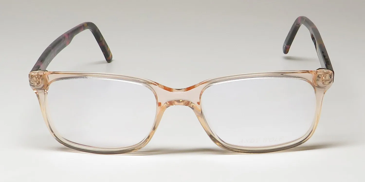Andy Wolf 4492 g Eyeglasses Peach Crystal 51mm 3