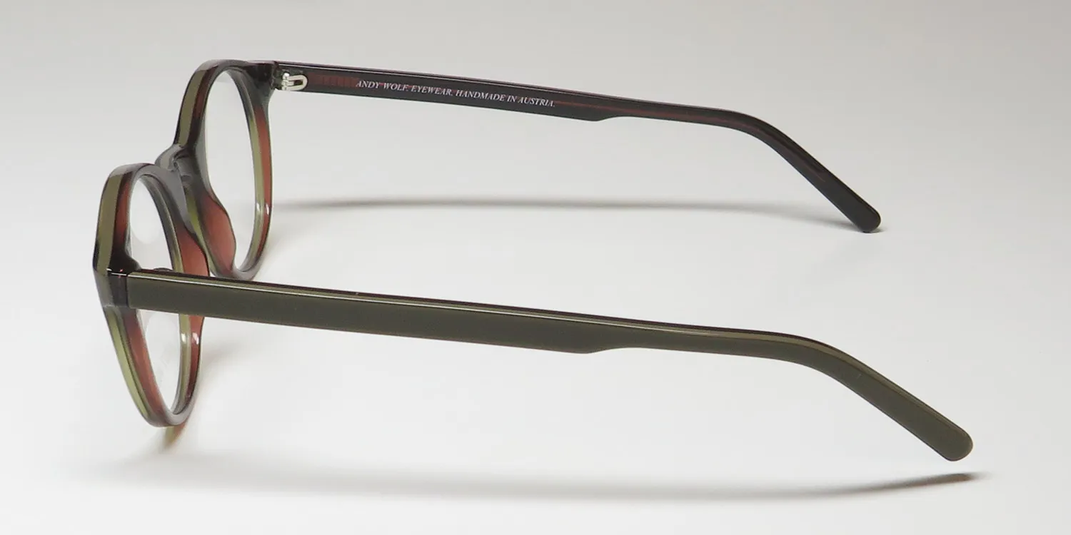 Andy Wolf 4504 e Eyeglasses Brown 47mm Unisex 4