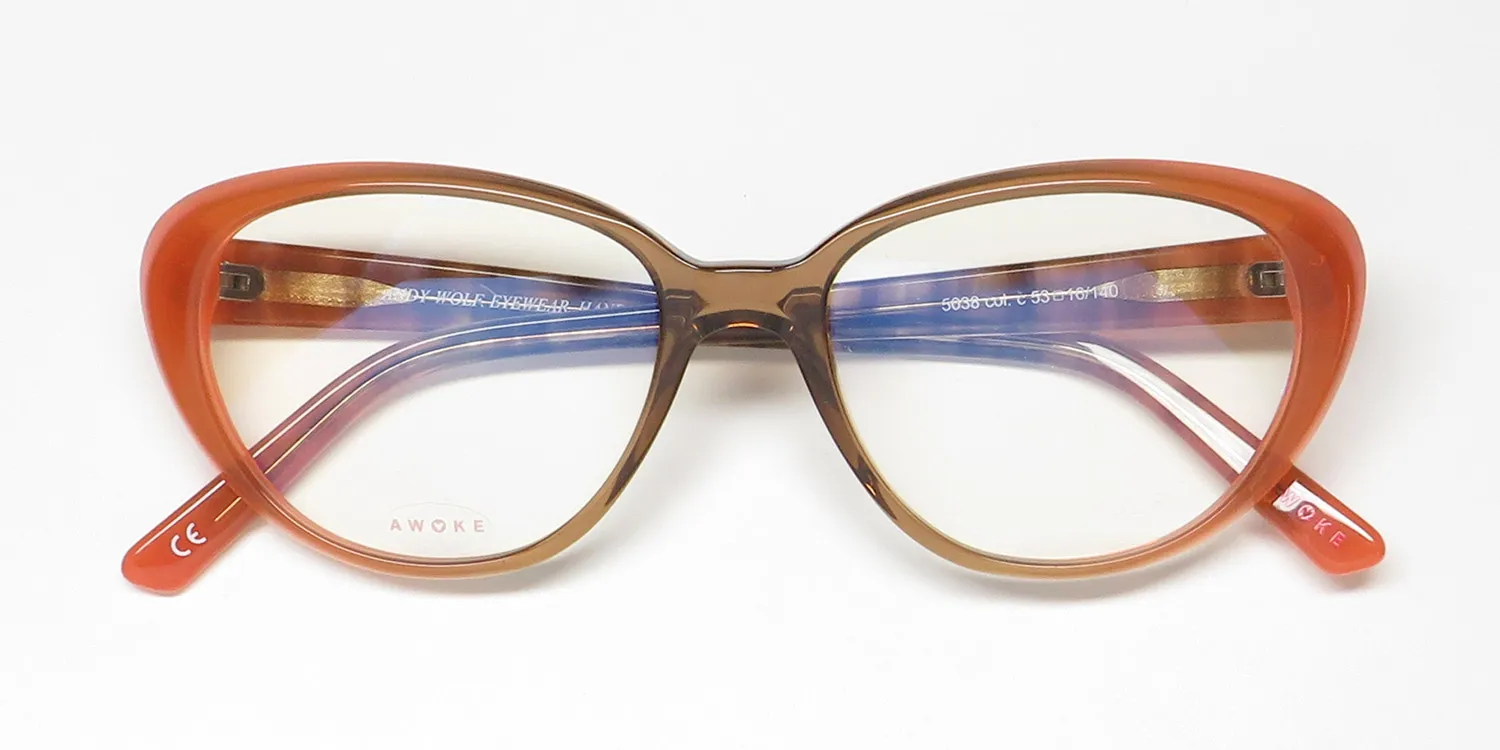 Andy Wolf 5038 c Eyeglasses Brown 53mm 2