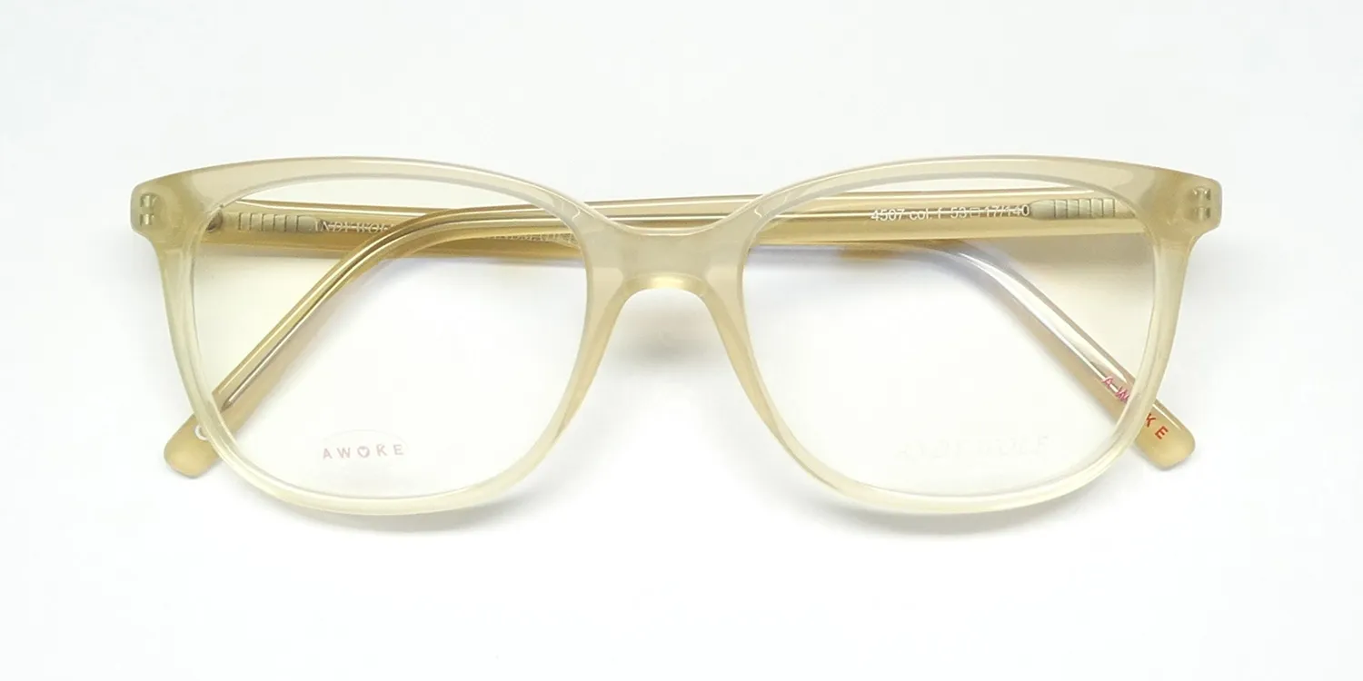 Andy Wolf 4507 f Eyeglasses Crystal Yellow 53mm Unisex 2