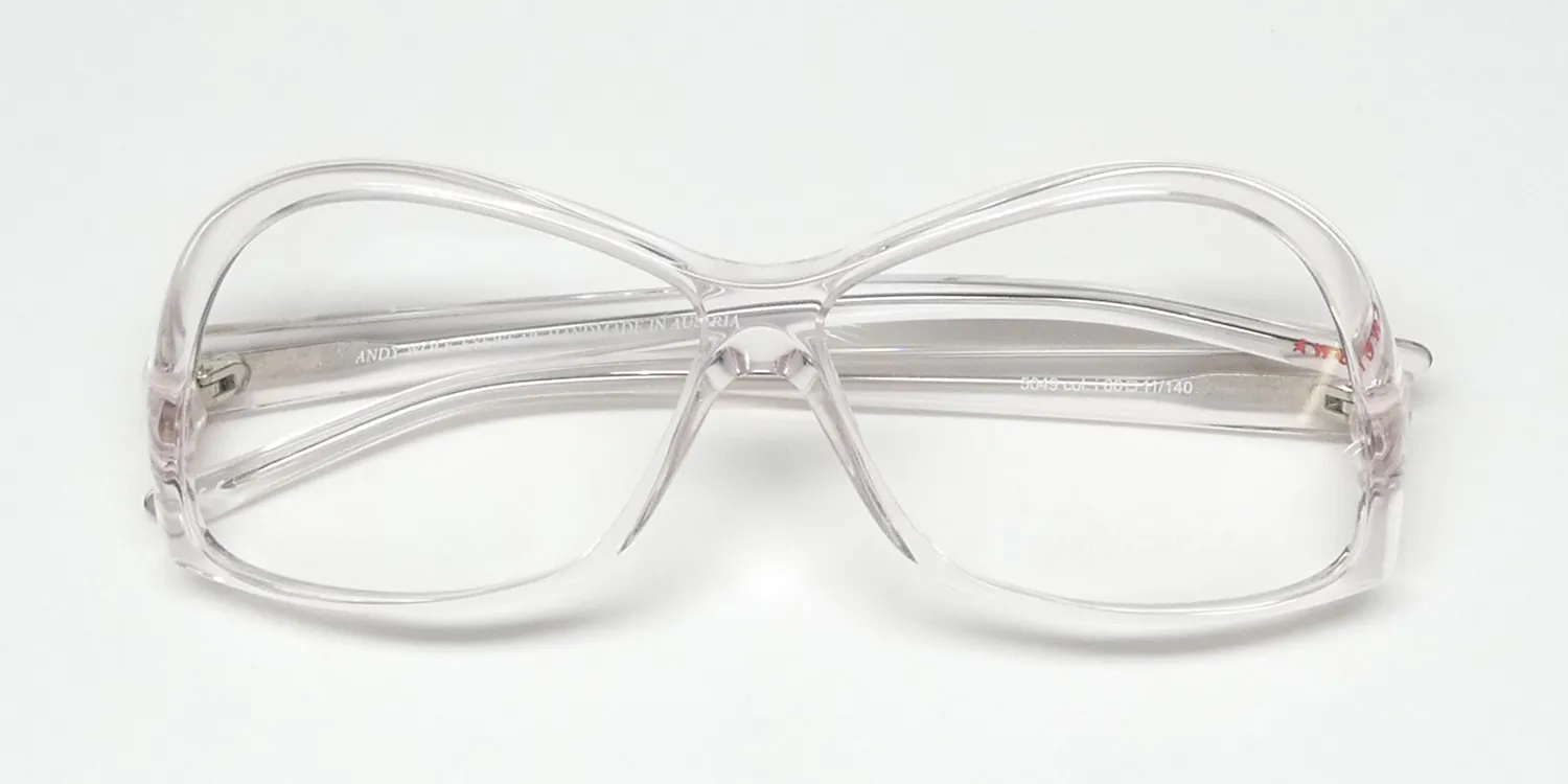 Andy Wolf 5049 i Eyeglasses Crystal Pink 60mm 2