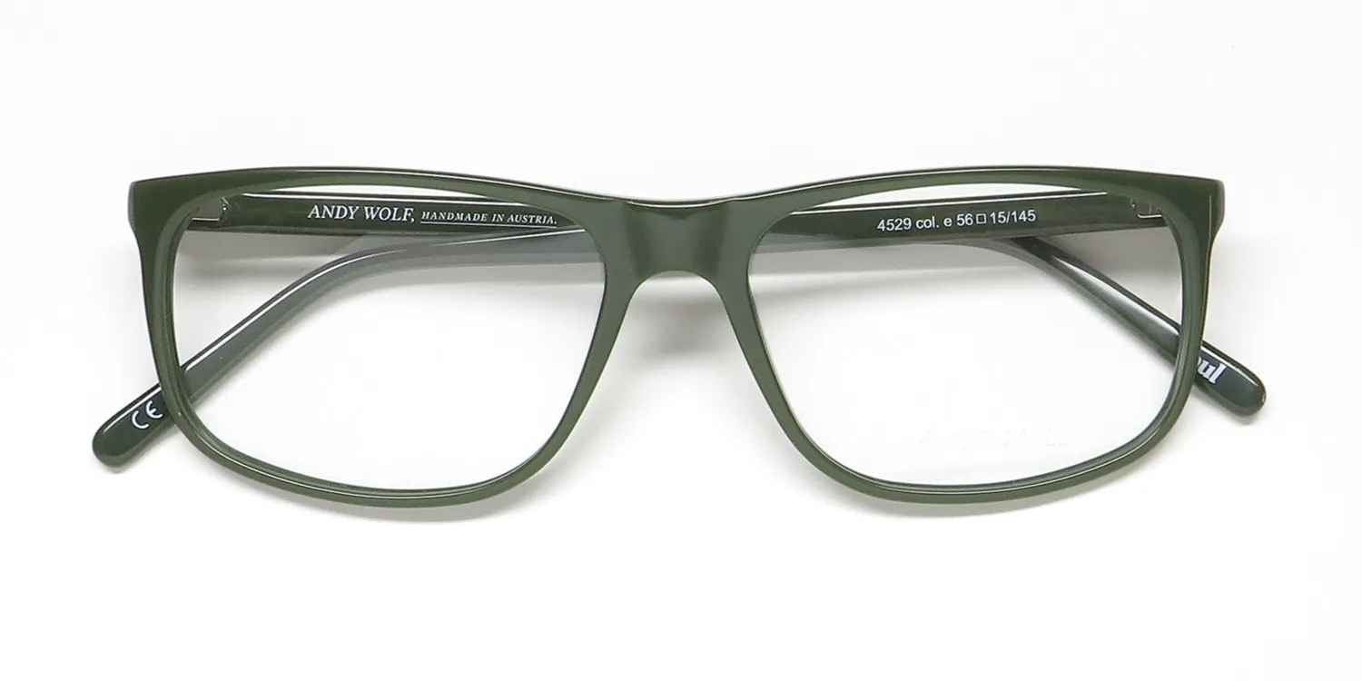 Andy Wolf 4529 e Eyeglasses Olive Green 56mm 2