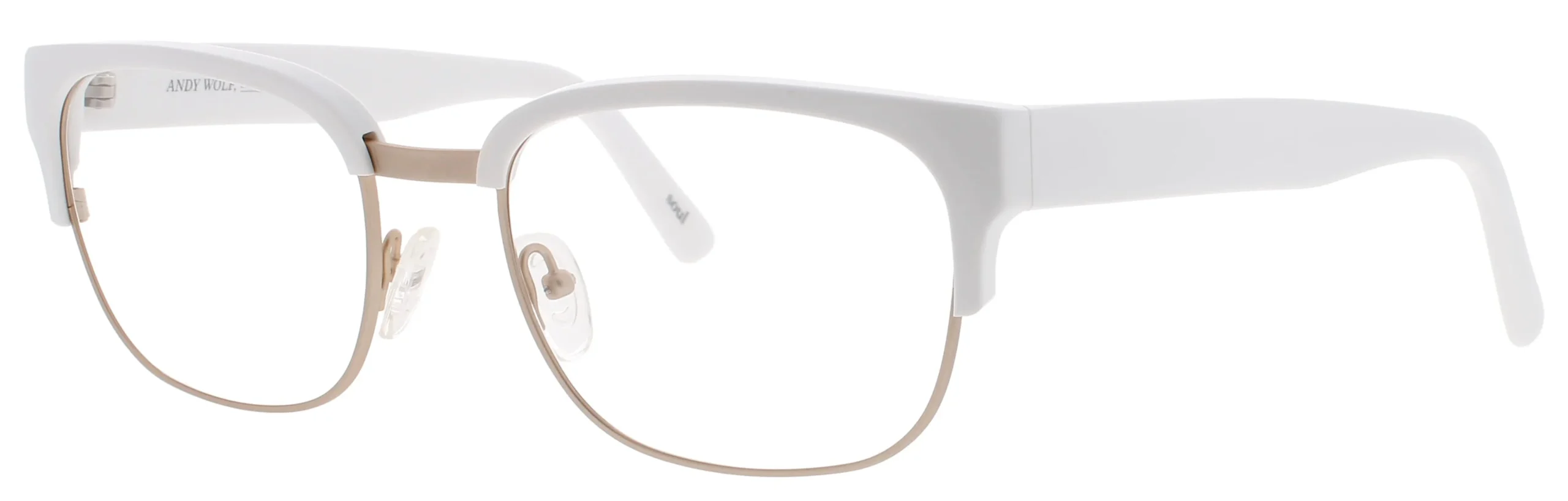 Andy Wolf 4520 G Eyeglasses White 55mm Men