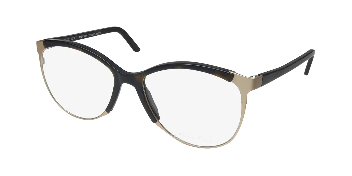 Andy Wolf Grim b Eyeglasses Matte Tortoise 56mm