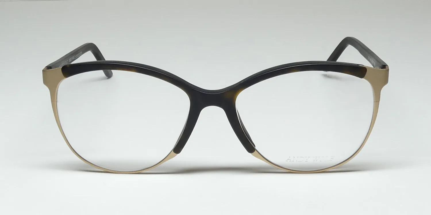 Andy Wolf Grim b Eyeglasses Matte Tortoise 56mm 3