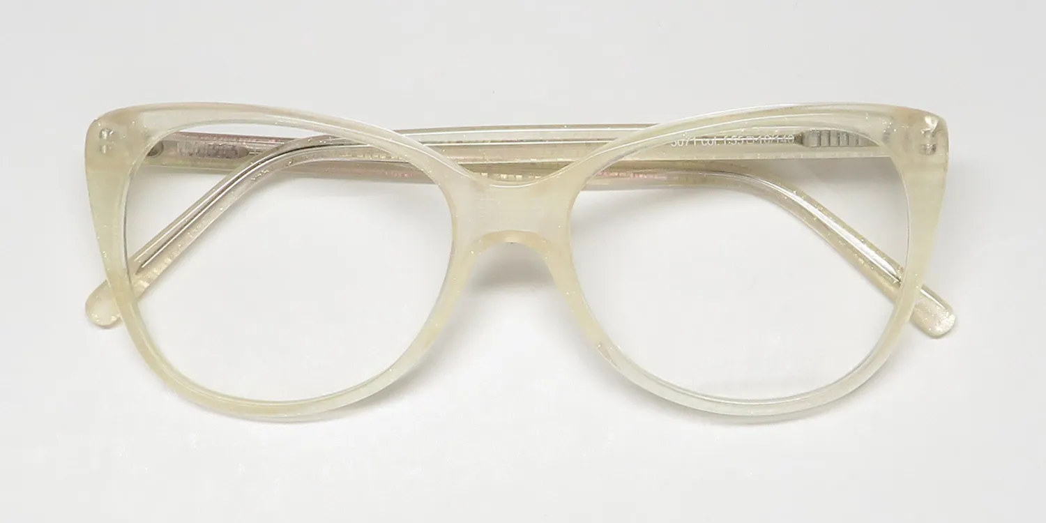 Andy Wolf 5071 f Eyeglasses Ivory Glitter 55mm 2