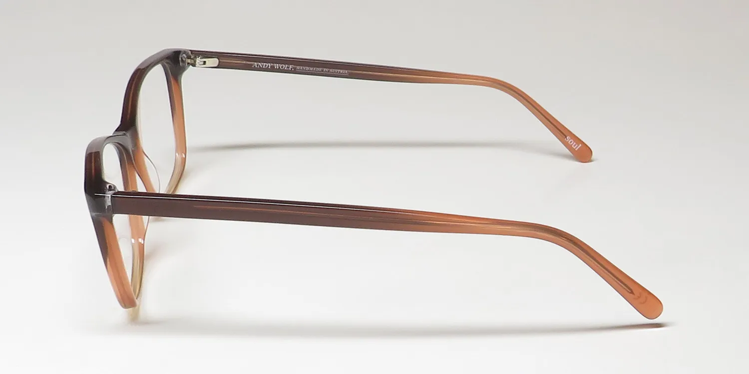 Andy Wolf 5072 e Eyeglasses Brown 55mm Unisex 4