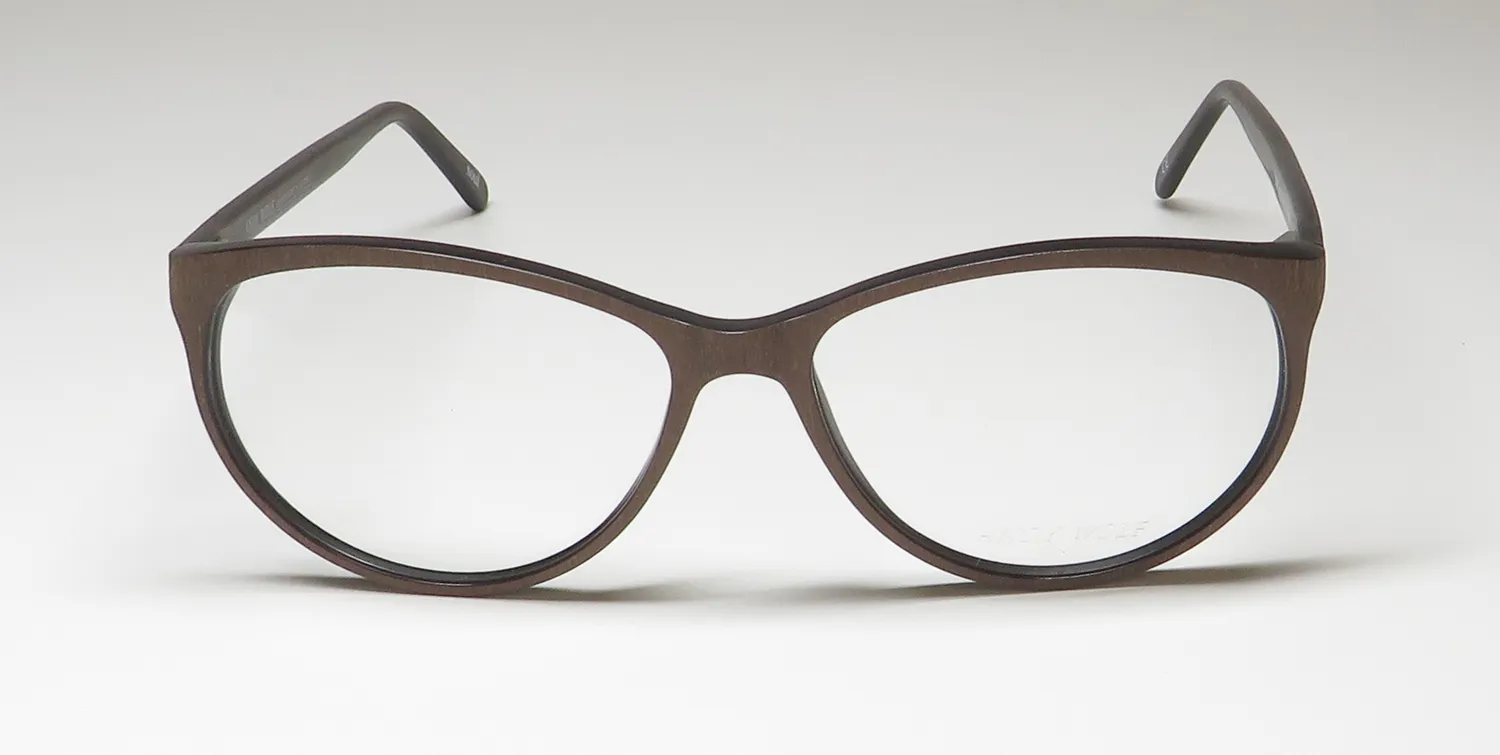 Andy Wolf 5055 h Eyeglasses Brown Wood Print 56mm 3