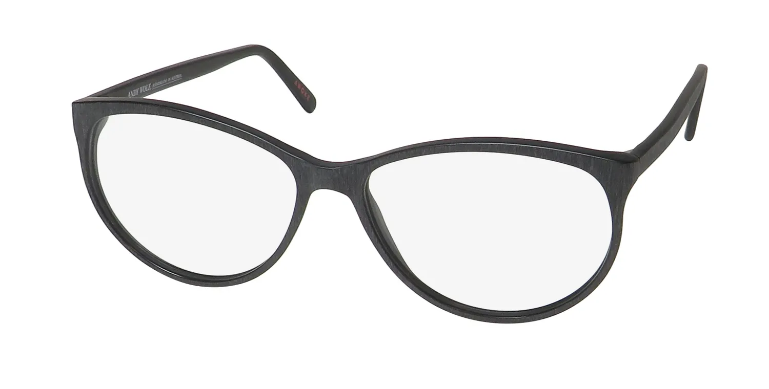 Andy Wolf 5055 j Eyeglasses Grey Wood Print 56mm