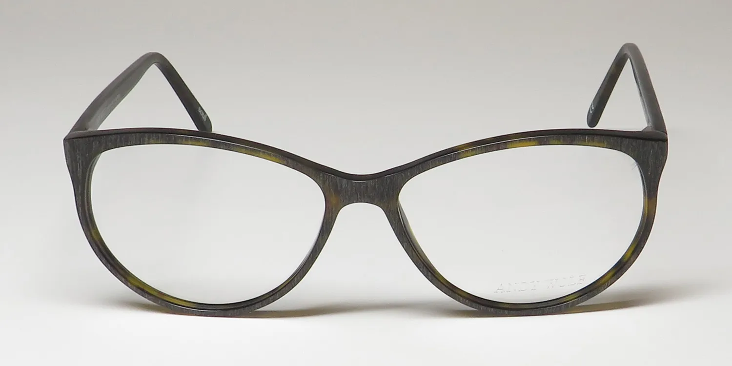 Andy Wolf 5055 k Eyeglasses Tortoise Wood Print 56mm 3