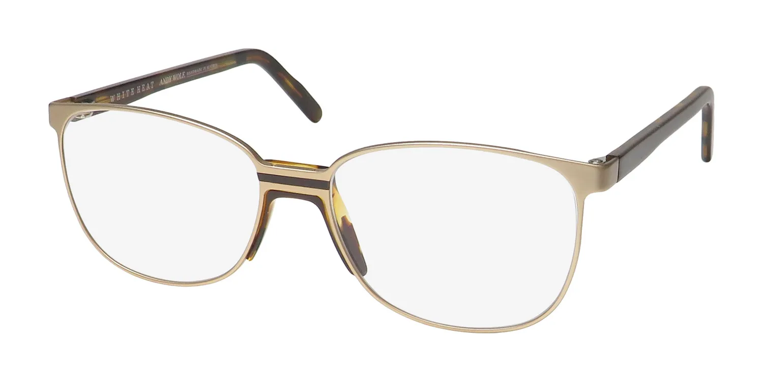 Andy Wolf Lupo b Eyeglasses Gold 52mm Unisex