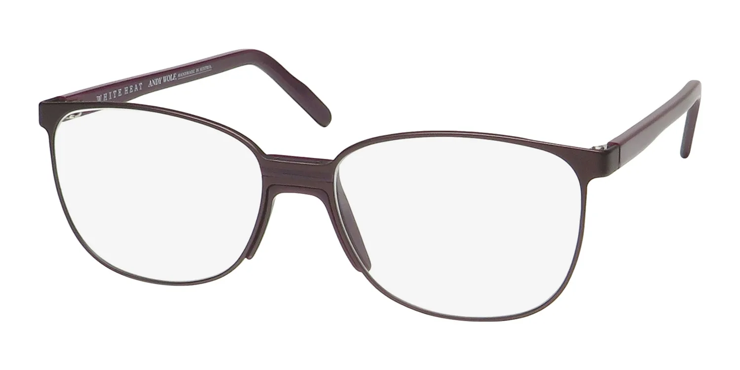Andy Wolf Lupo c Eyeglasses Matte Brown 52mm Unisex