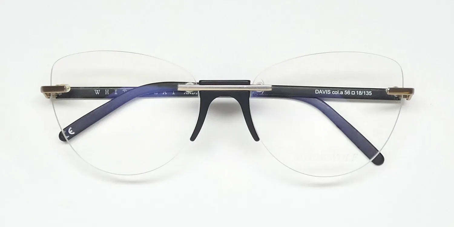 Andy Wolf Davis a Eyeglasses Matte Gold 56mm 2