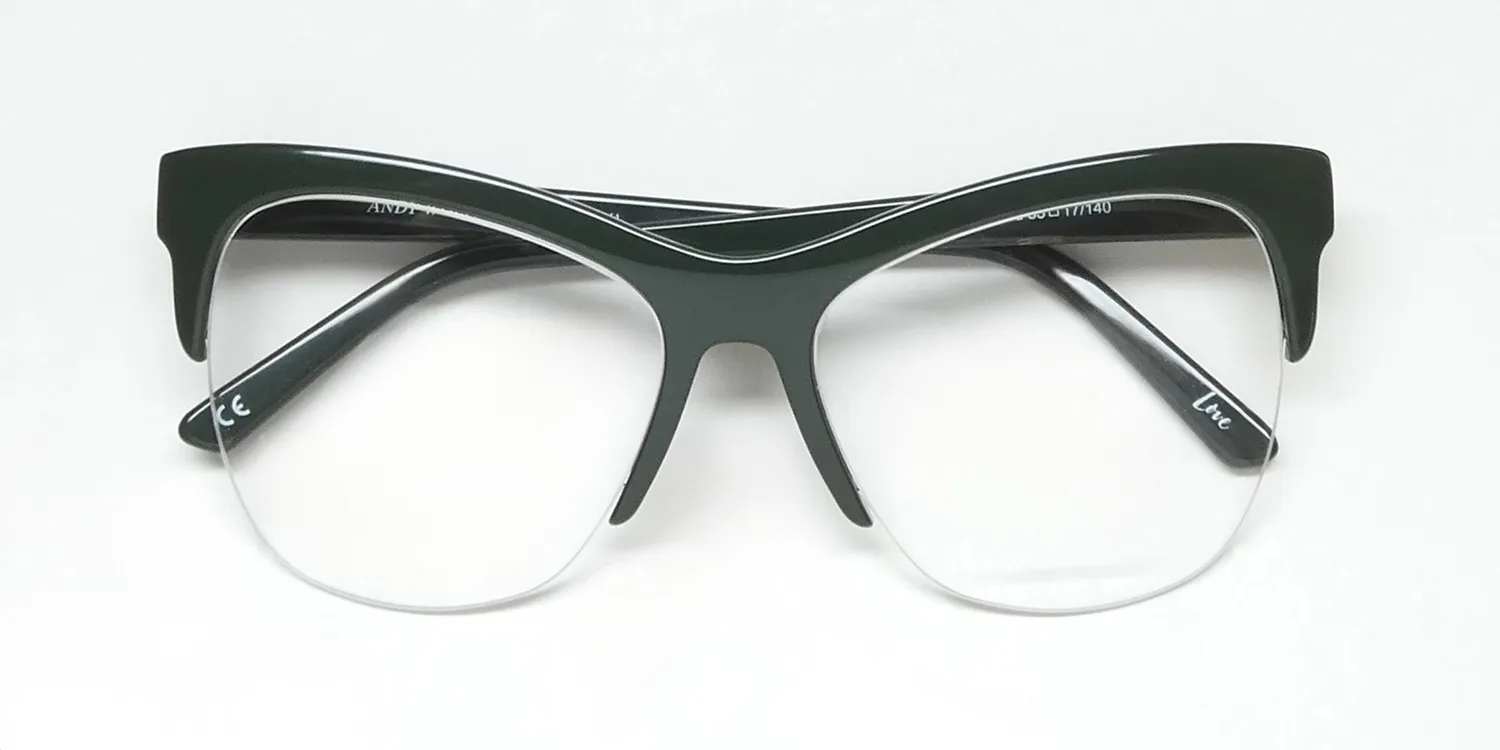 Andy Wolf 5077 d Eyeglasses Green 55mm 2