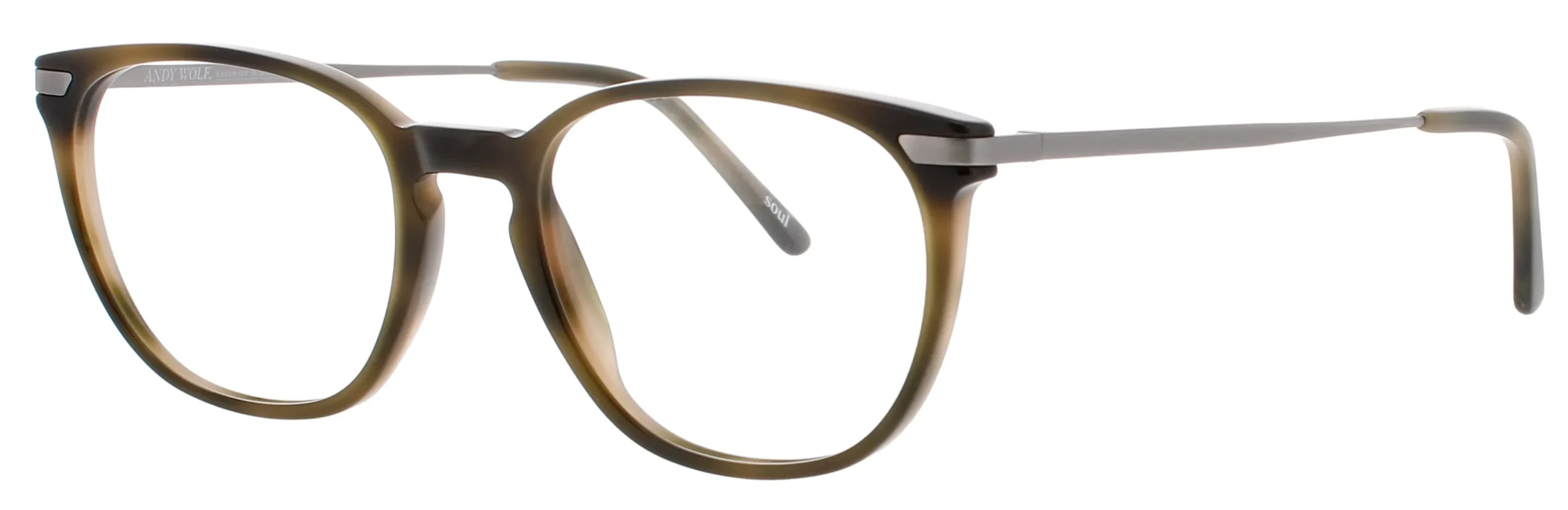 Andy Wolf 4550 D Eyeglasses Green 51mm Unisex