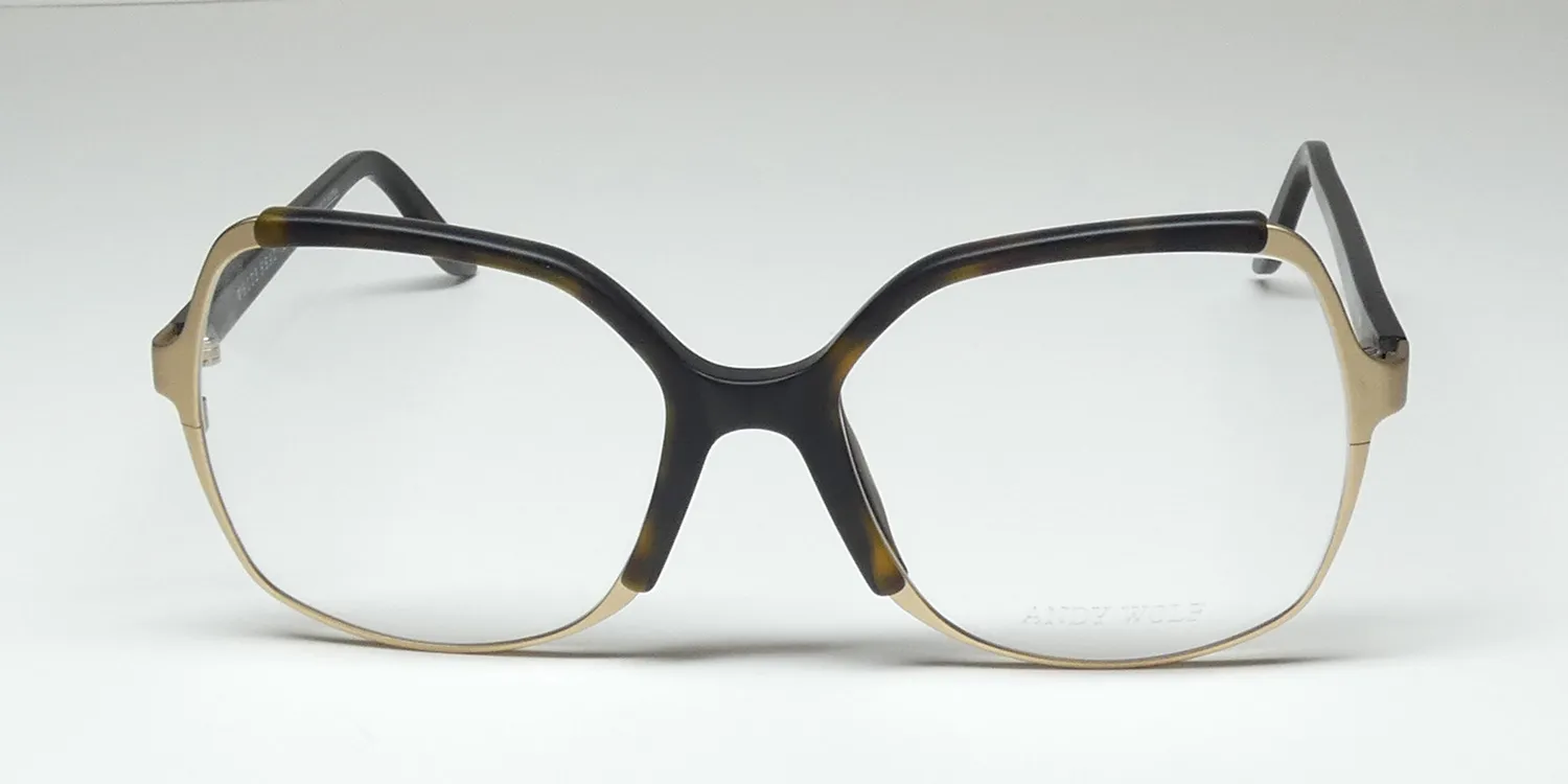 Andy Wolf Kinsley b Eyeglasses Matte Tortoise 55mm 3