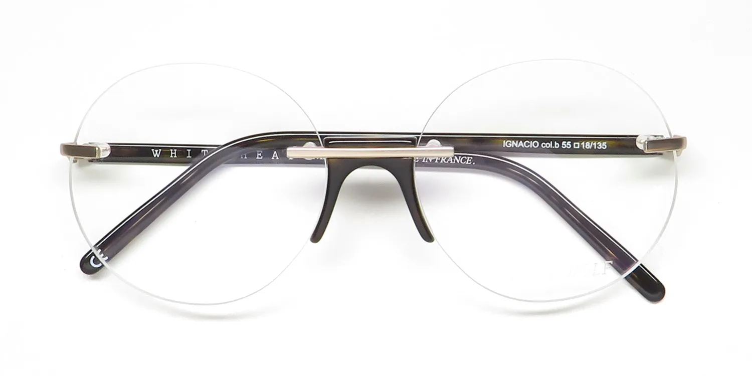 Andy Wolf IGNACIO b Eyeglasses Matte Gold 55mm Unisex 2