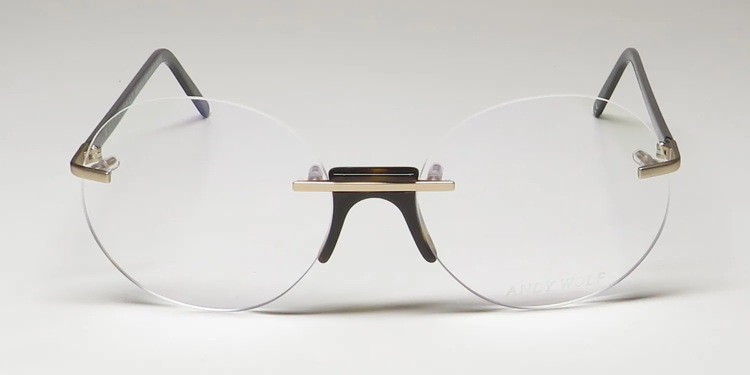 Andy Wolf IGNACIO b Eyeglasses Matte Gold 55mm Unisex 3