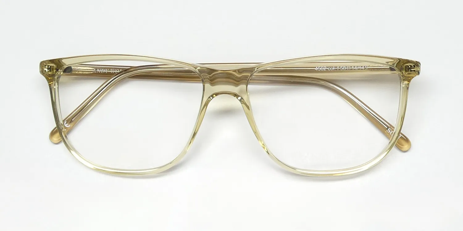 Andy Wolf 4562 f Eyeglasses Crystal Yellow Brown 58mm 2