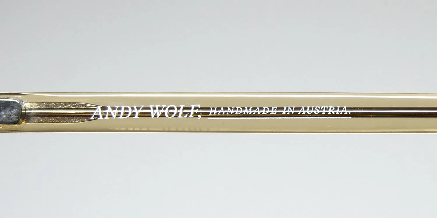 Andy Wolf 4562 f Eyeglasses Crystal Yellow Brown 58mm 7