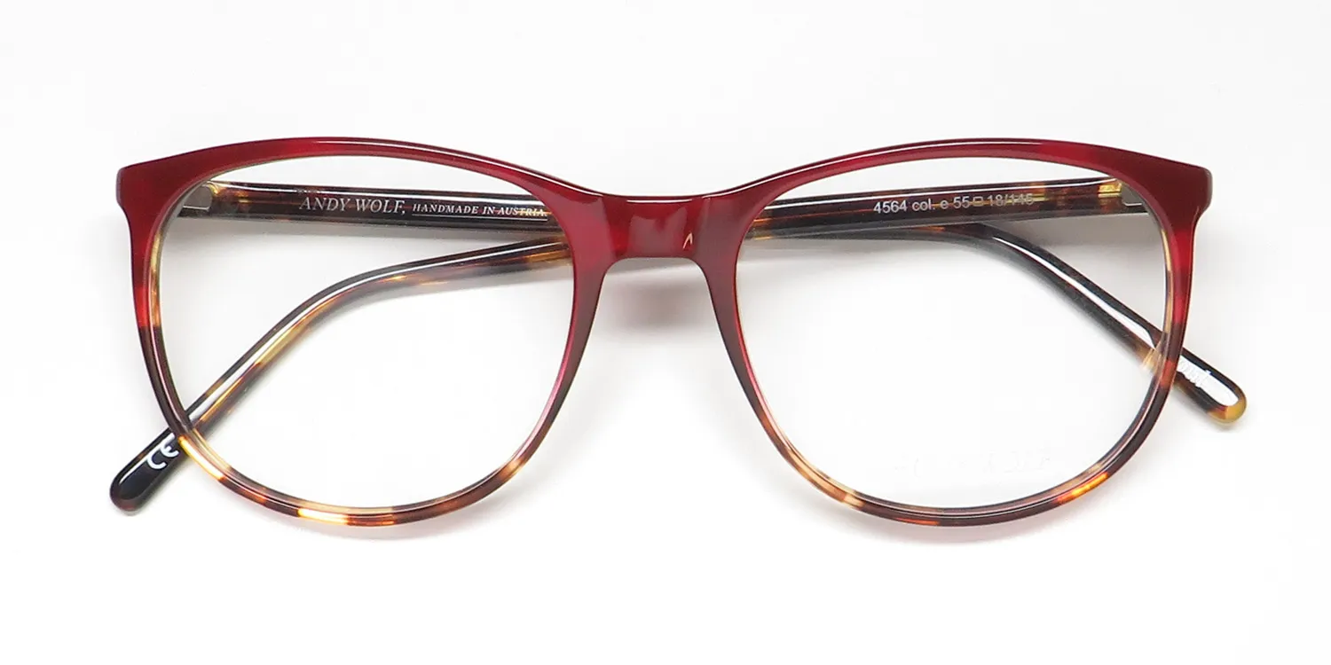 Andy Wolf 4564 e Eyeglasses Red 55mm 2