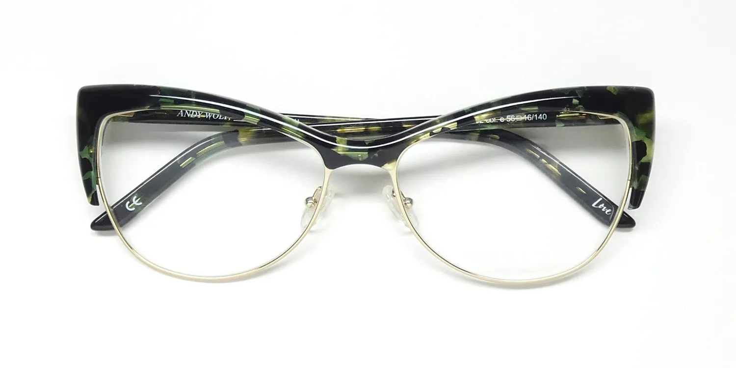 Andy Wolf 5082 e Eyeglasses Green 56mm 2