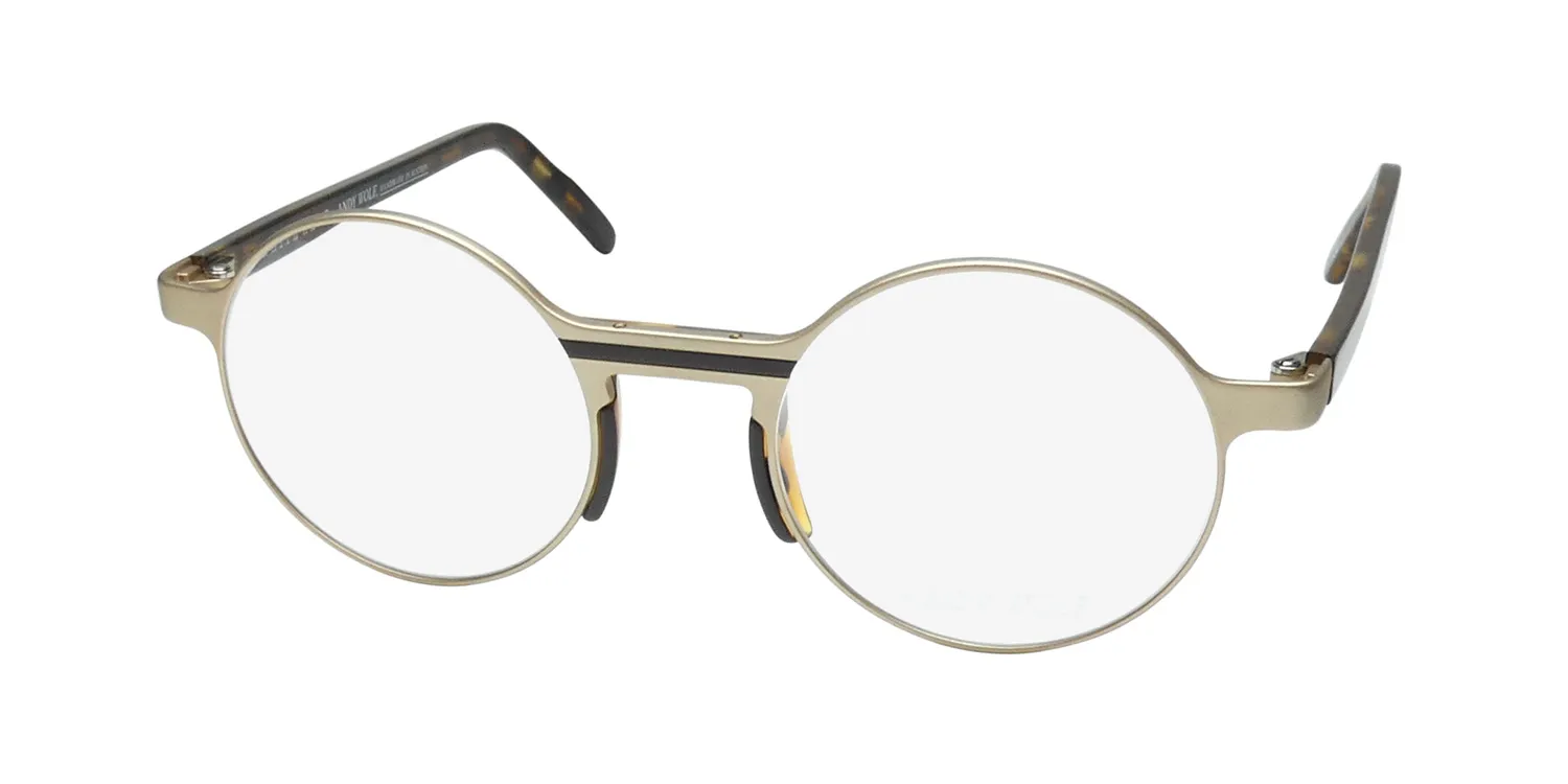 Andy Wolf Olm b Eyeglasses Matte Gold 47mm Unisex