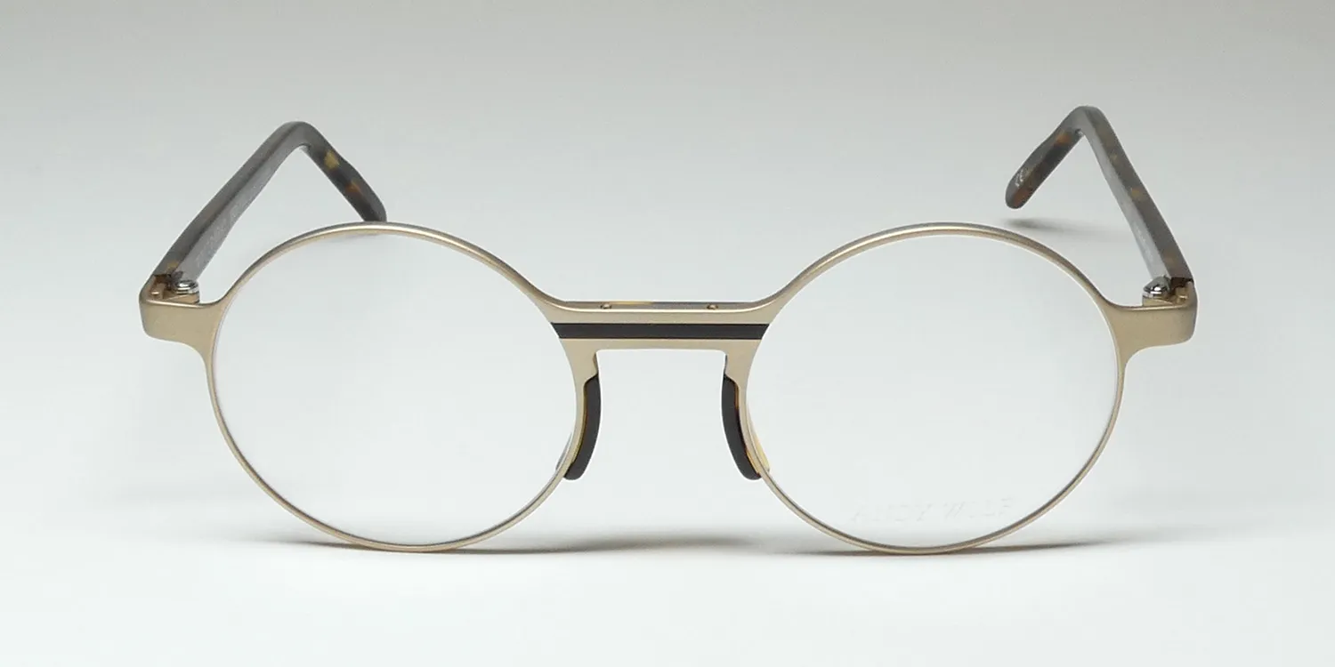 Andy Wolf Olm b Eyeglasses Matte Gold 47mm Unisex 3