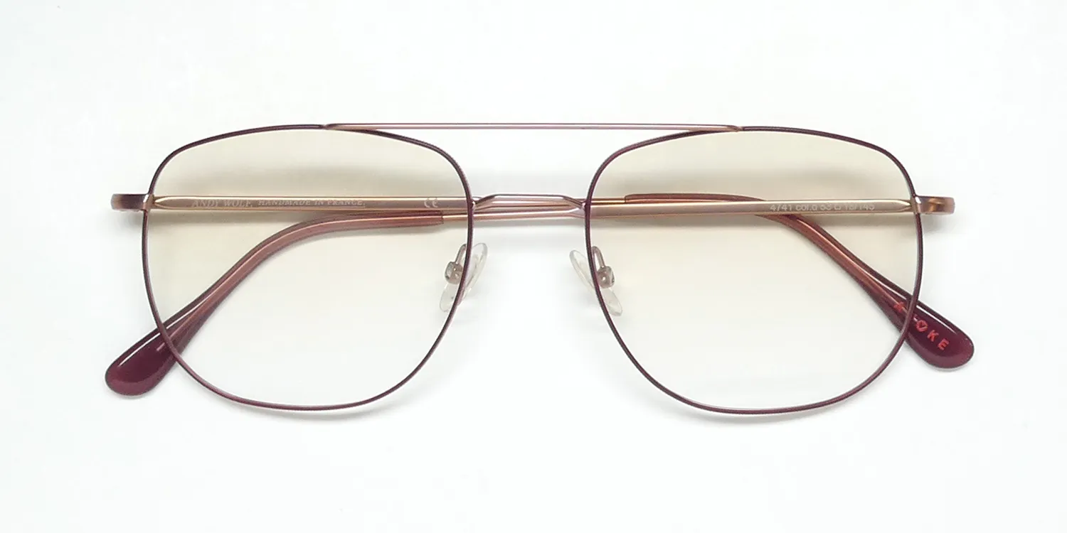 Andy Wolf 4741 d Eyeglasses Burgundy 53mm 2