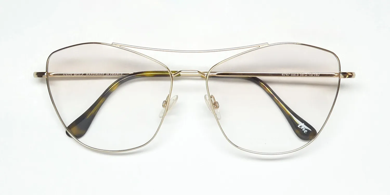 Andy Wolf 4747 b Eyeglasses Gold 58mm 2