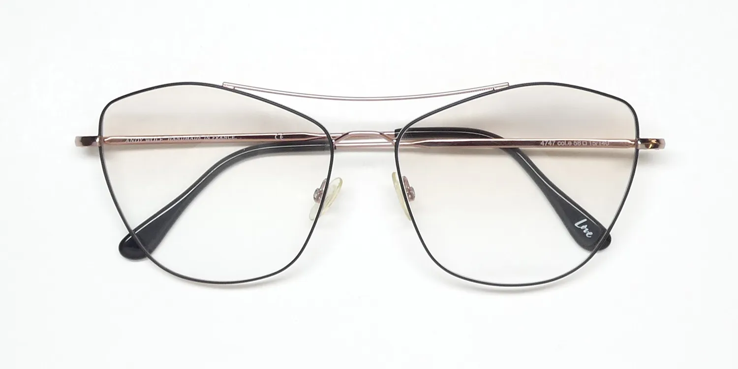 Andy Wolf 4747 e Eyeglasses Black 58mm 2