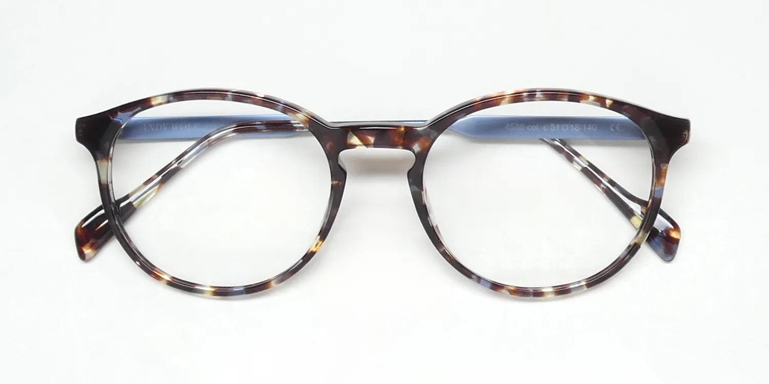 Andy Wolf 4588 c Eyeglasses Tortoise Blue 51mm Unisex 2