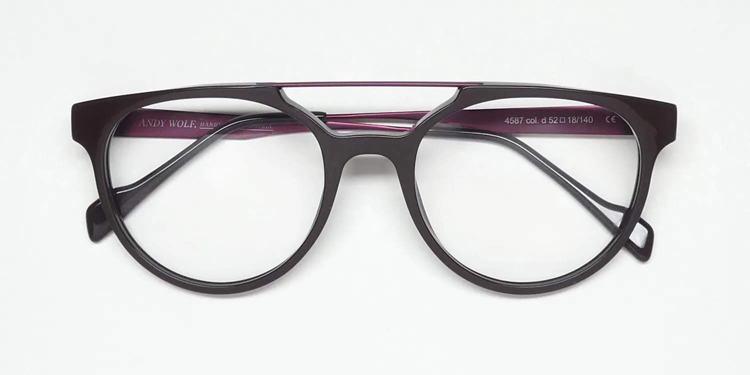 Andy Wolf 4587 d Eyeglasses Brown 52mm 2