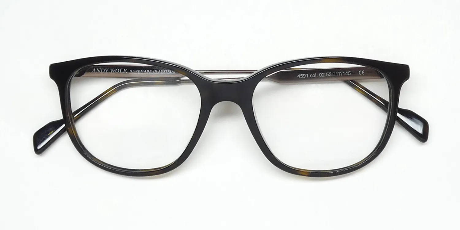 Andy Wolf 4591 02 Eyeglasses Brown Havana 53mm 2