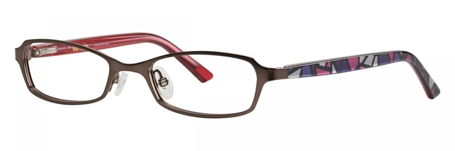 Kensie Checked Out Eyeglasses Brown 47mm Kids